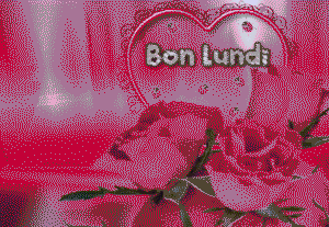 Gif animé Bon lundi rouge
